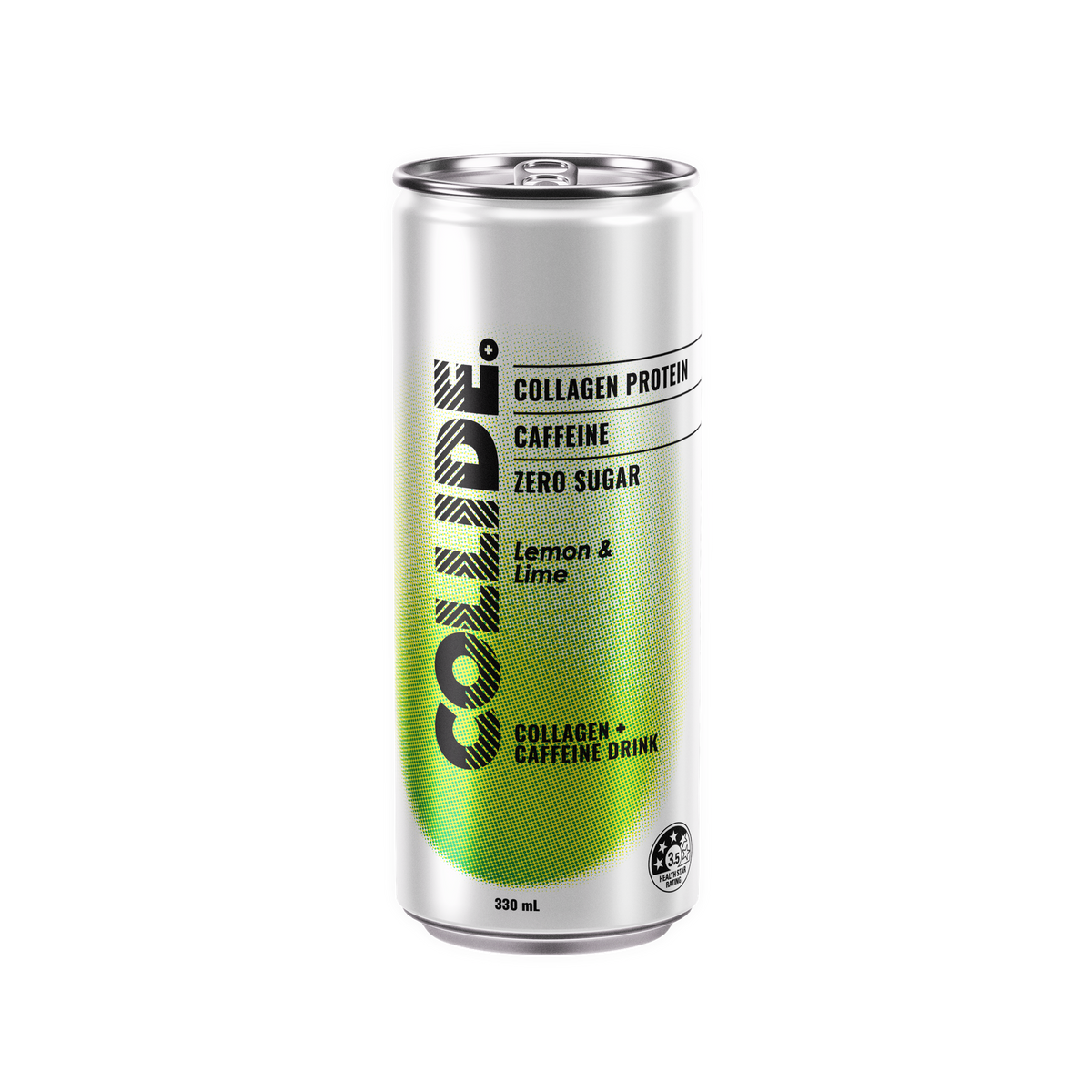 Collide Lemon & Lime Collagen + Caffeine Drink 330mL can