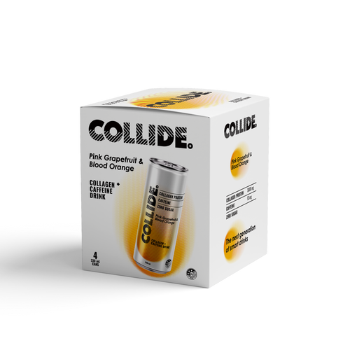Collide Pink Grapefruit & Blood Orange 4-pack, 330mL cans, zero sugar
